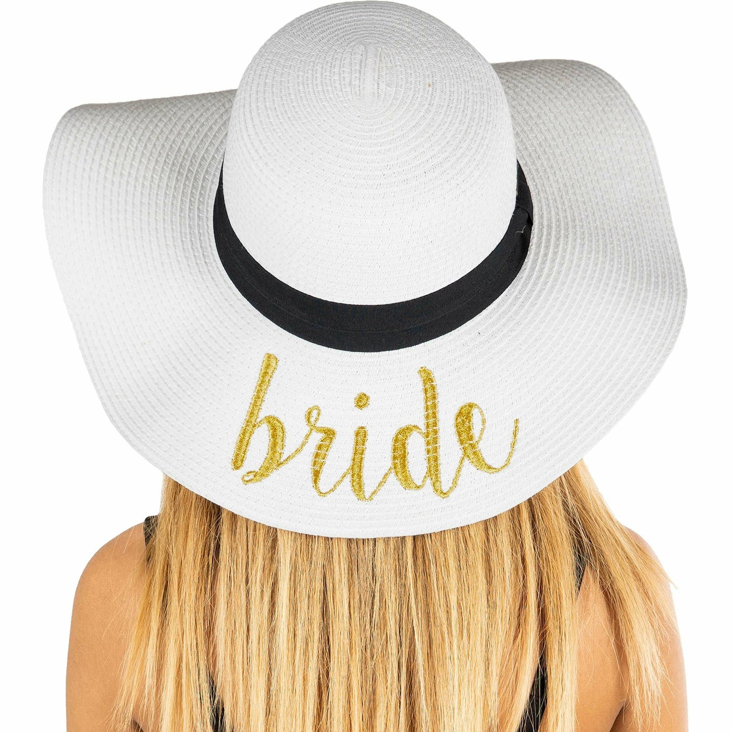 Embroidered Bridal Sun Hat