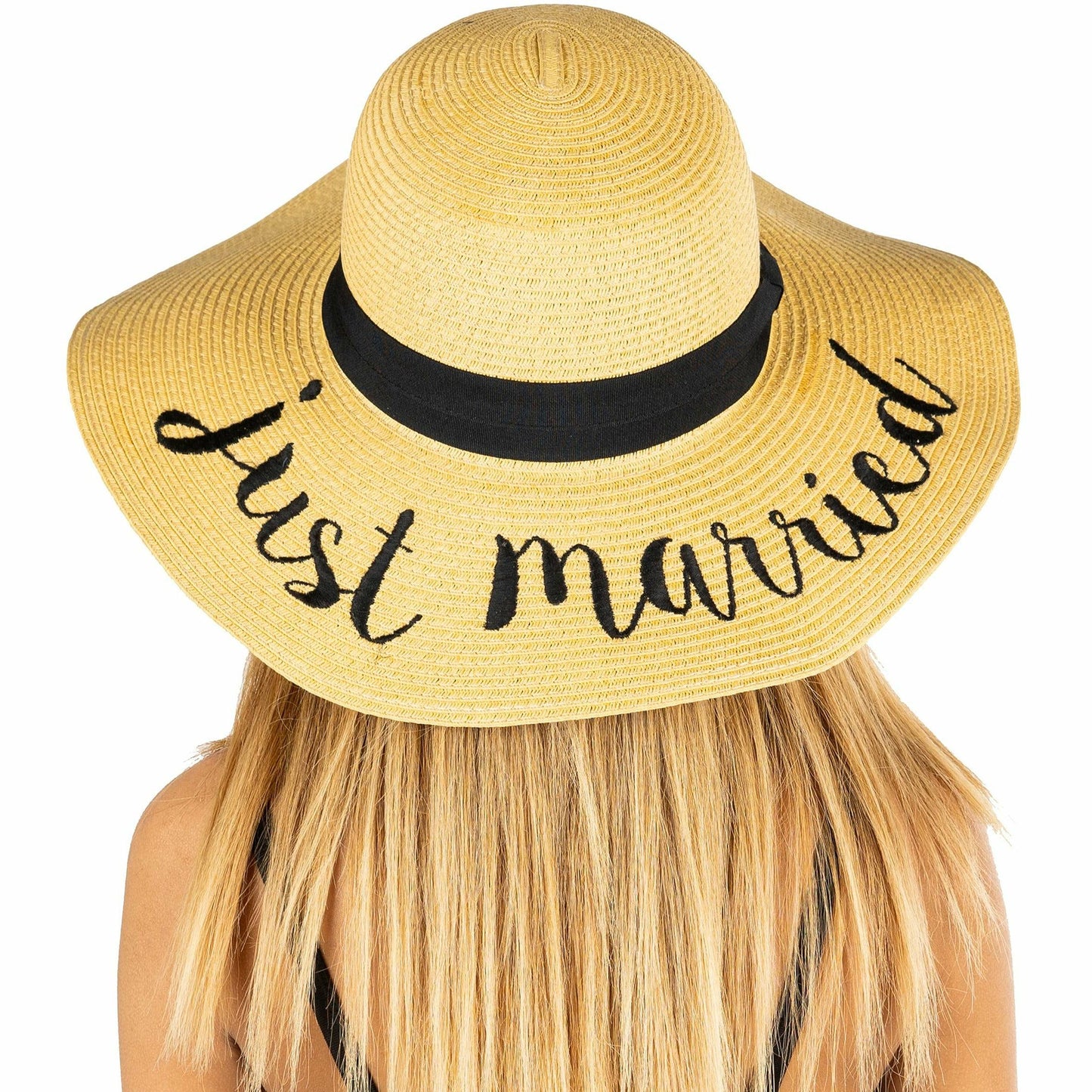 Embroidered Bridal Sun Hat
