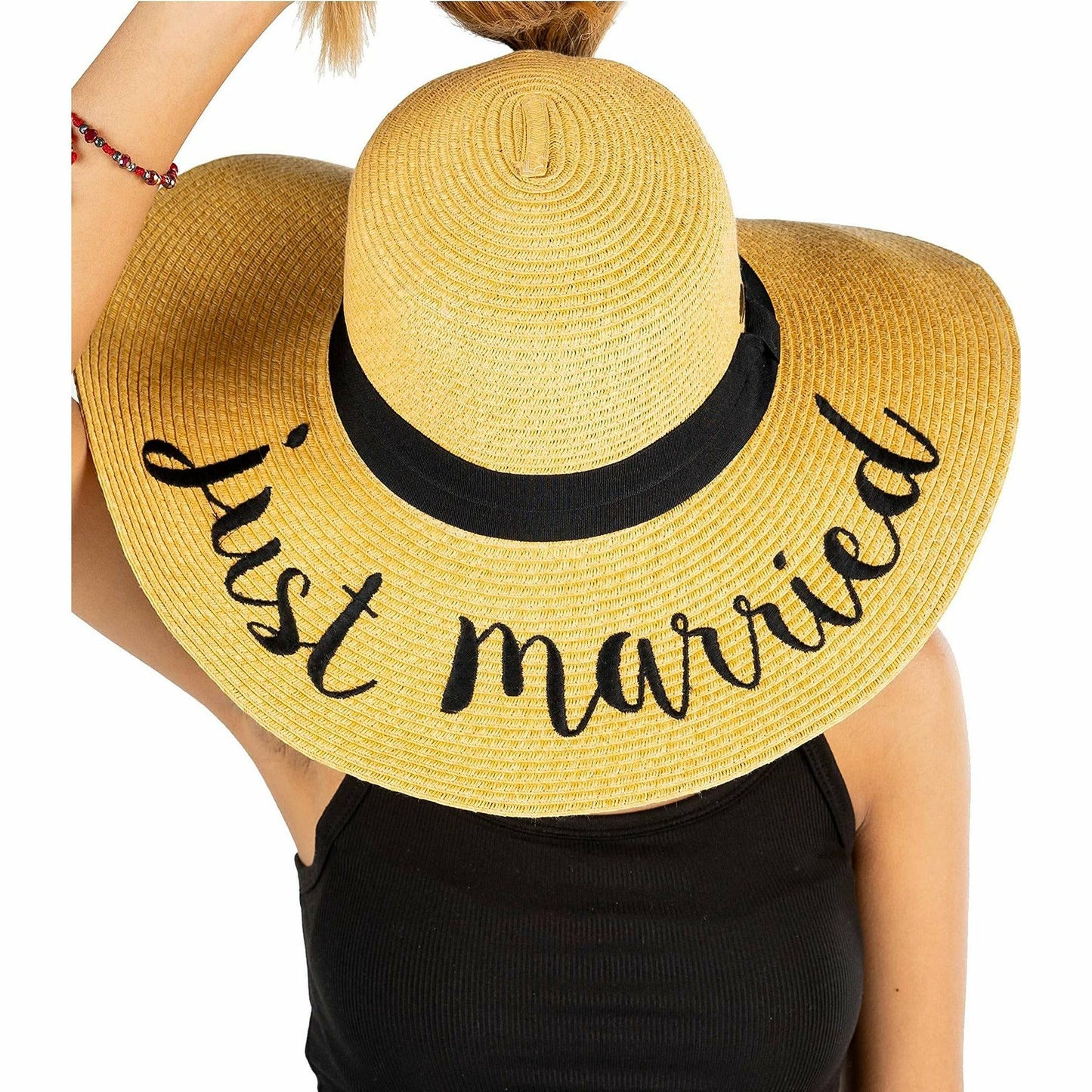 Bridal Messy Bun Sun Hat