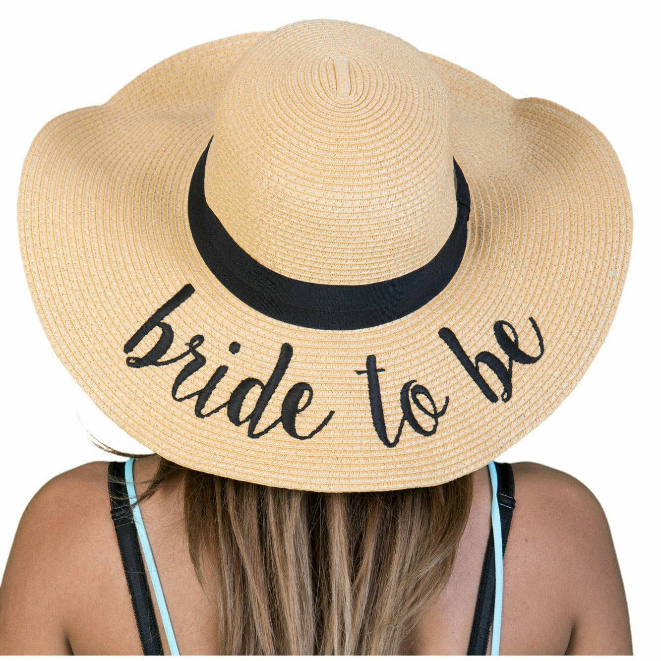 Embroidered Bridal Sun Hat