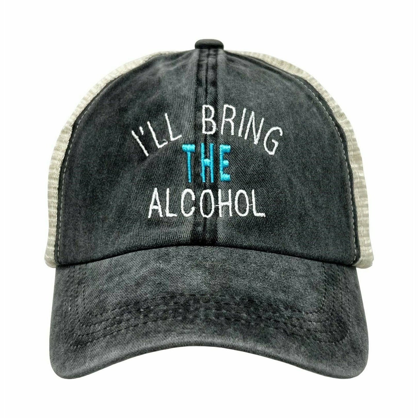 Bridal Cotton Mesh Snapback Baseball Cap - I'll Bring The