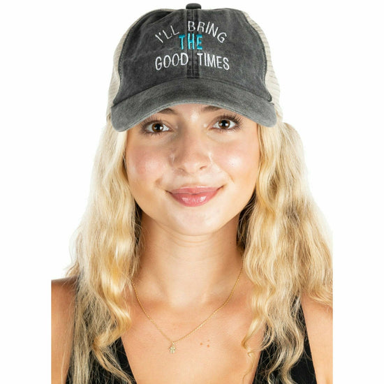 Bridal Cotton Mesh Snapback Baseball Cap - I'll Bring The