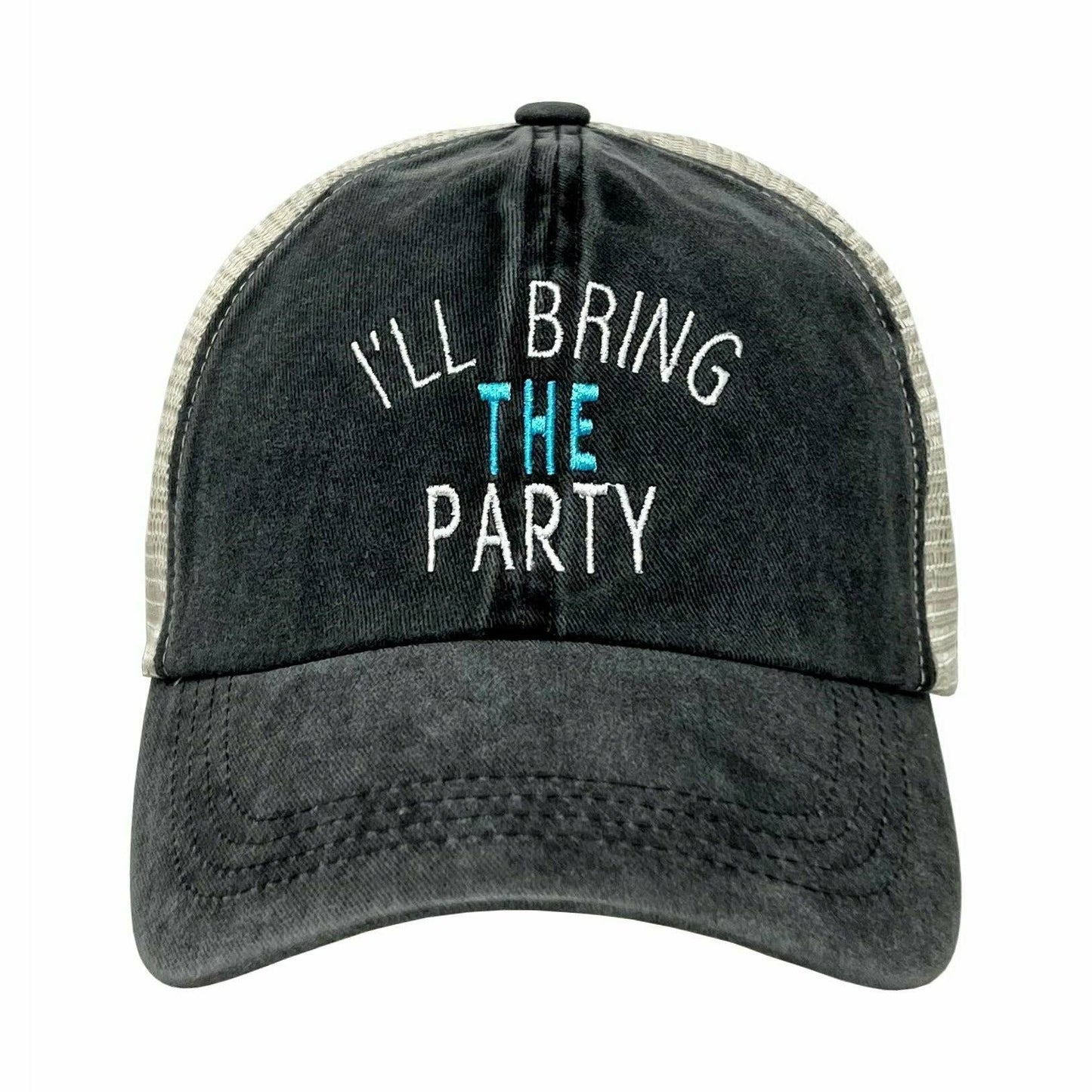 Bridal Cotton Mesh Snapback Baseball Cap - I'll Bring The