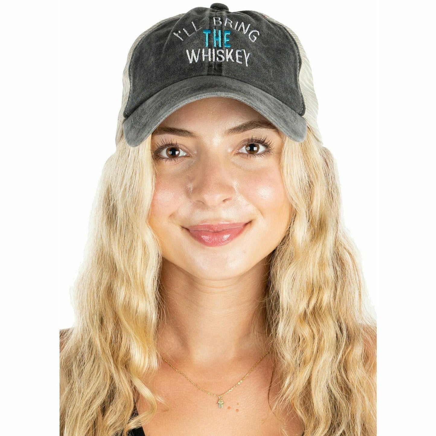 Bridal Cotton Mesh Snapback Baseball Cap - I'll Bring The