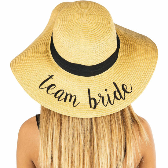 Embroidered Bridal Sun Hat