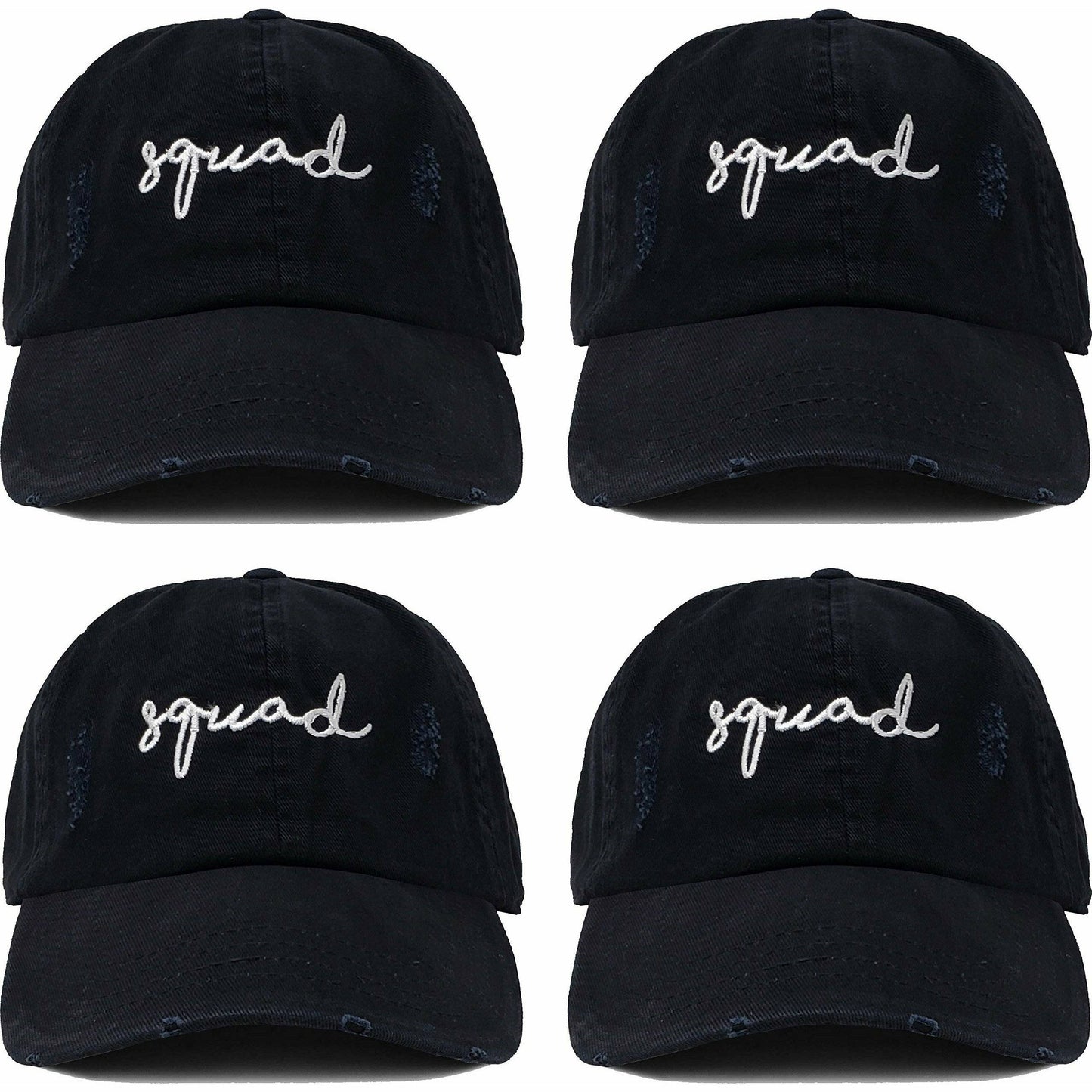 Unconstructed Distressed Bridal Dad Hat - Bundle