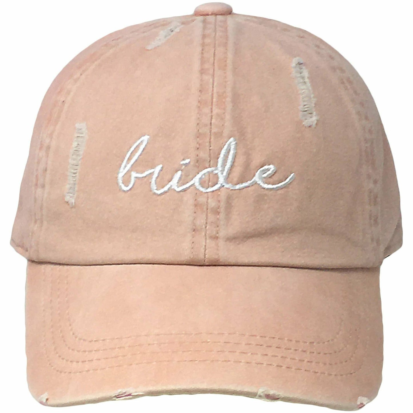 Unconstructed Distressed Bridal Dad Hat