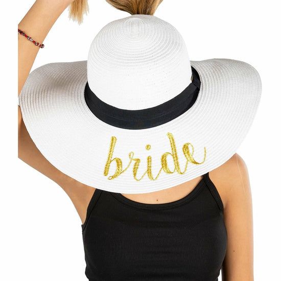 Bridal Messy Bun Sun Hat