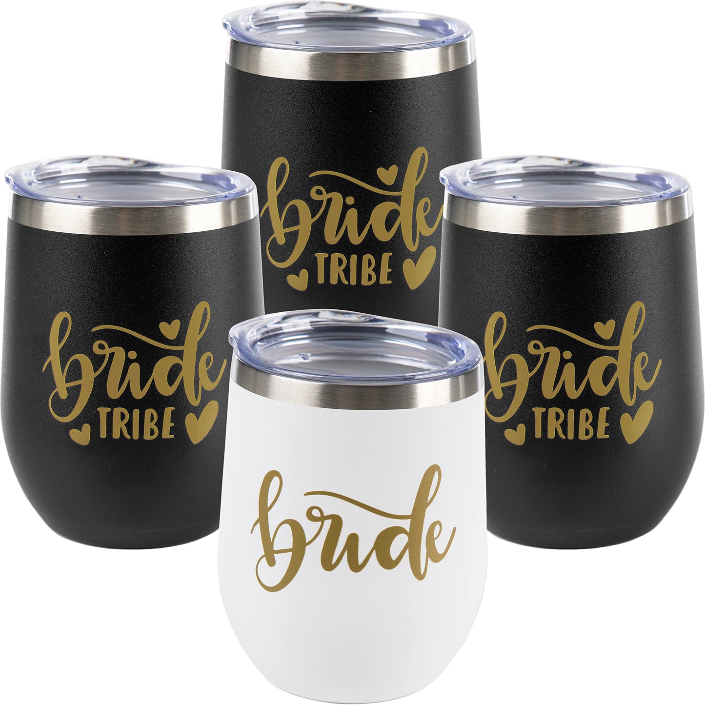 12 OZ Insulated Wine Tumbler - Bridal Bundle