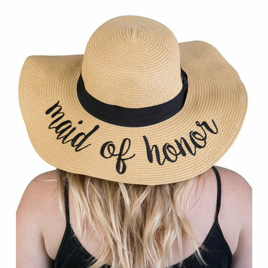 Embroidered Bridal Sun Hat