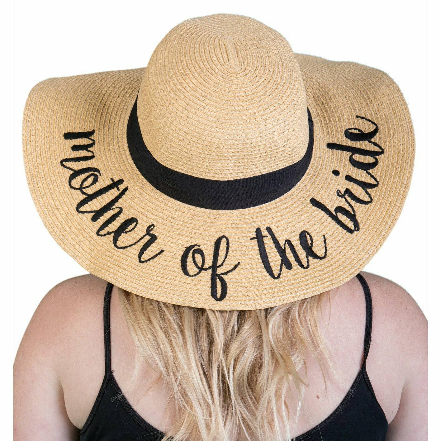 Embroidered Bridal Sun Hat